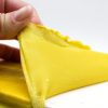 Interior liquid tape being peeled from surface