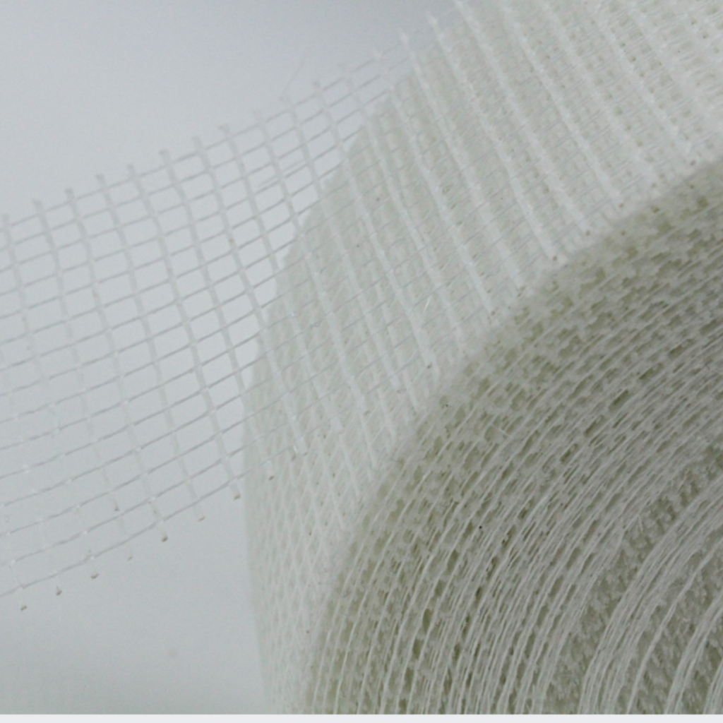 Walther strong fine mesh white scrim tape.
