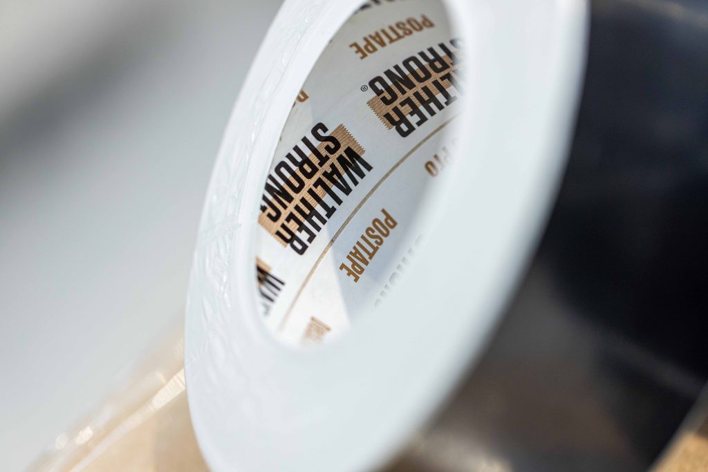 Post Tape inner roll and core.