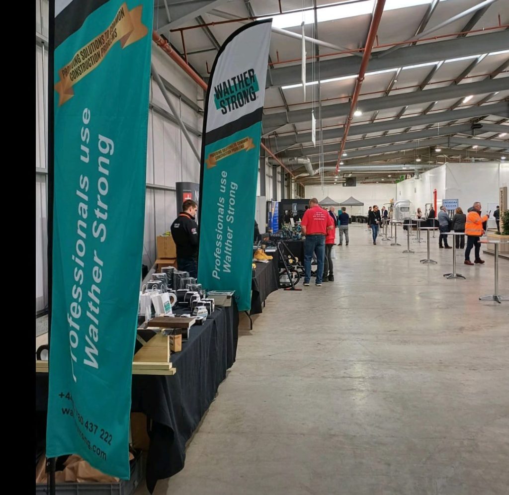 An stall of an event hosted by Walther Strong