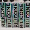Rilicone tubes all laid in a row