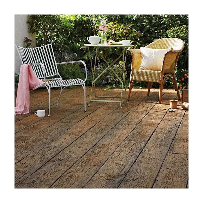 An image of a brown Millboard Deck.