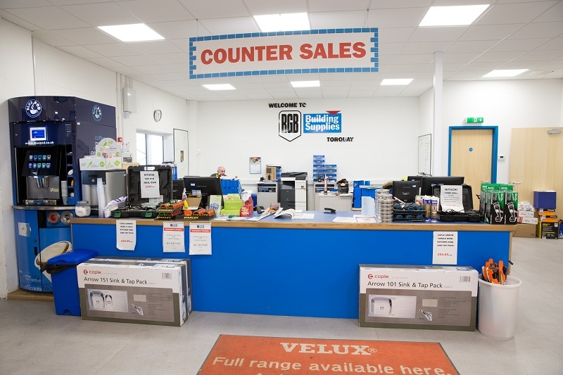 the counter desk of RGB Torquay.